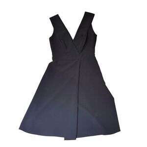 Tara Jarmon Fit & Flare Dress – Navy Blue – Size 38 (US 6)